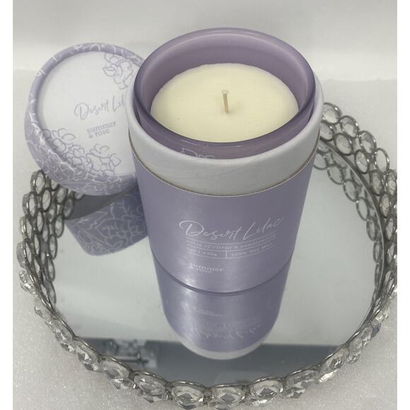 Desert Lilac Candle - Summer & Rose - NEW - Picture 3 of 6